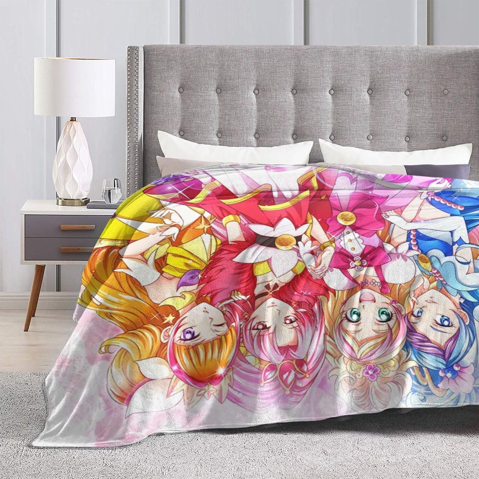 Amazon｜Go！プリンセスプリキュア (3) 家庭用 ユニーク フランネル